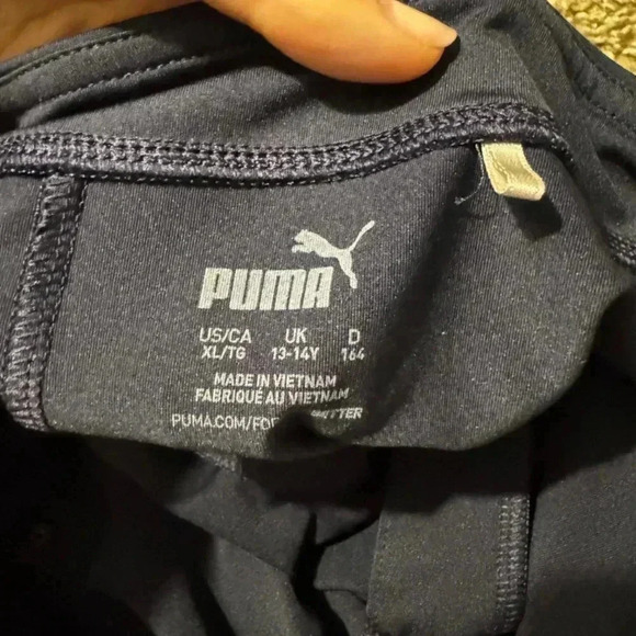 Junior Girls Puma Knit Golf Skirt Navy - Picture 6 of 6